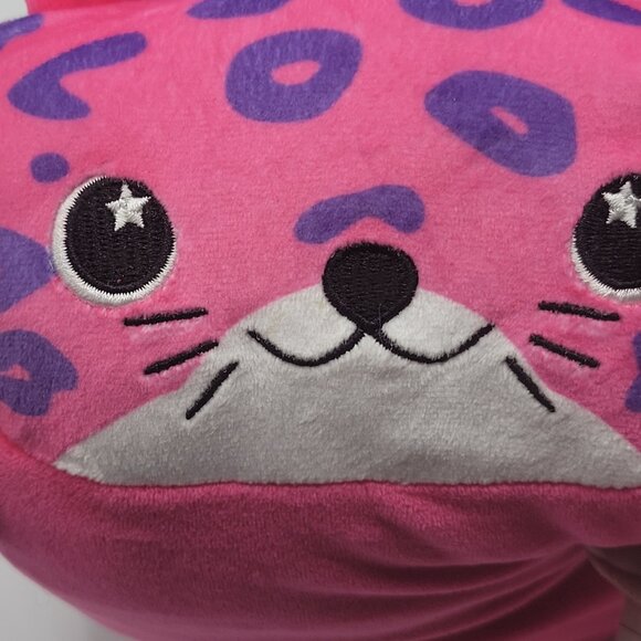 Moosh Moosh WILLOW Cheetah Leopard Cat Plush Stuffed Animal Toy Pink - Picture 4 of 10